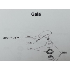Ручка для см-ля Damixa (Gala) 13804